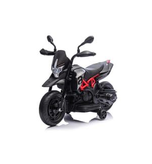 Elektrisches Motorrad Aprilia Dorsoduro 900 6V mit Licht- und Soundeffekten - Schwarz