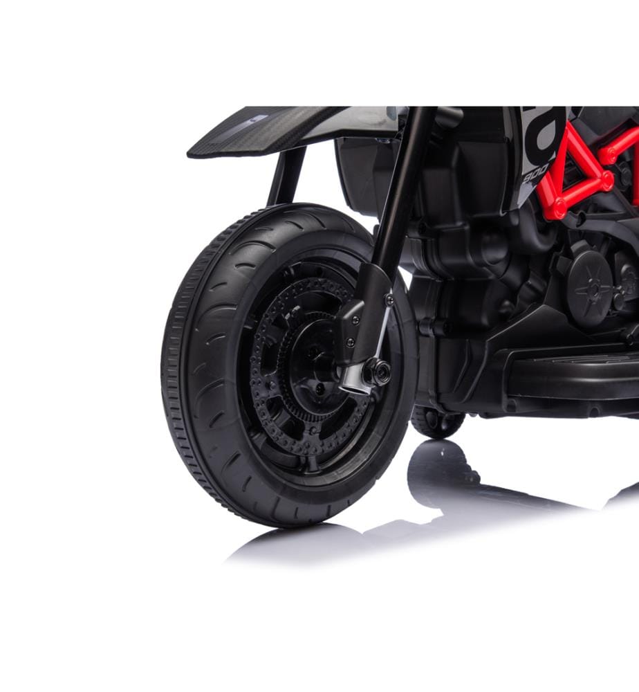 Elektrisches Motorrad Aprilia Dorsoduro 900 6V mit Licht- und Soundeffekten - Schwarz