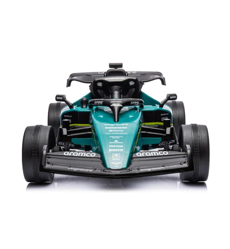 Elektrisches Rennwagen Aston Martin F1 12V mit Fernbedienung - Grün