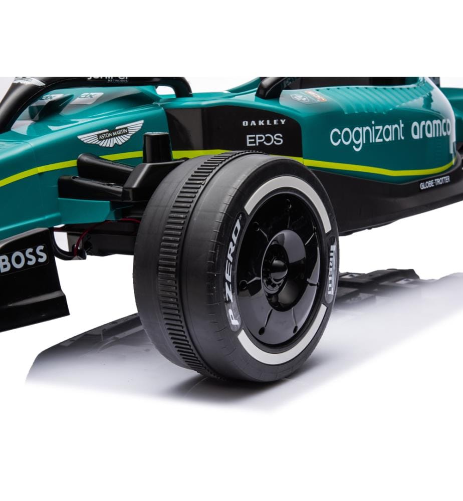 Elektrisches Rennwagen Aston Martin F1 12V mit Fernbedienung - Grün