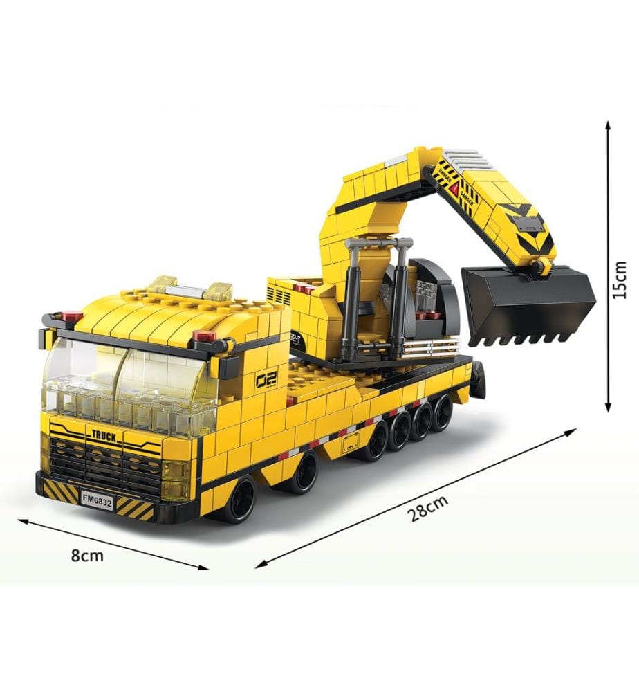6-in-1-Bauspiel Baustelle 1000 Steine