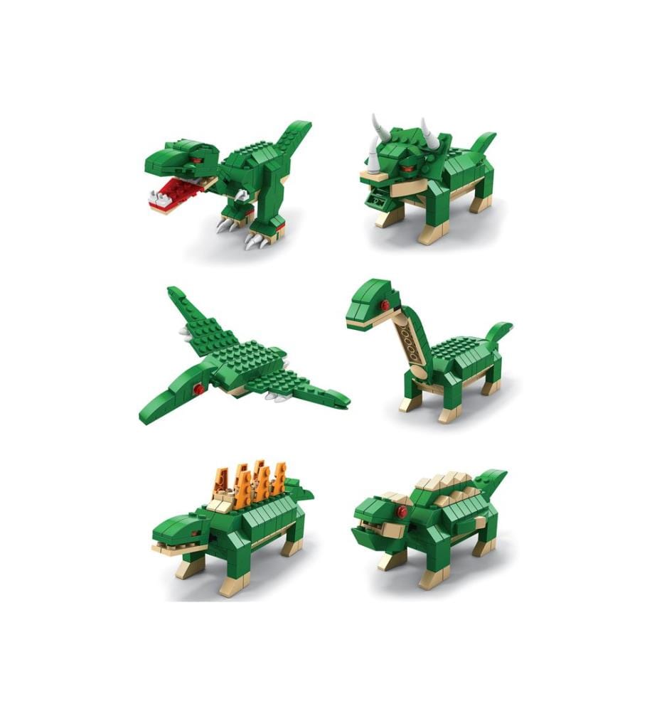 6-in-1-Bauspiel Jurassic 1000 Bricks