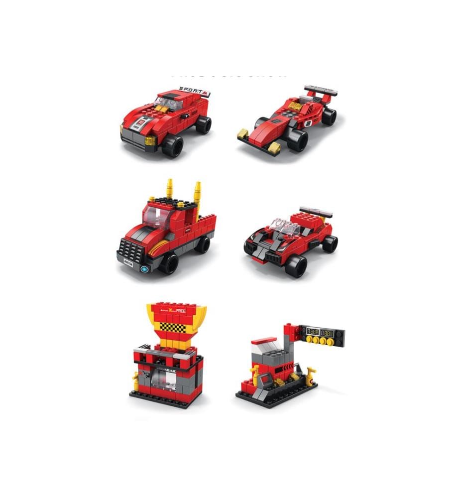 6-in-1-Bauspiel Racing 1000 Steine