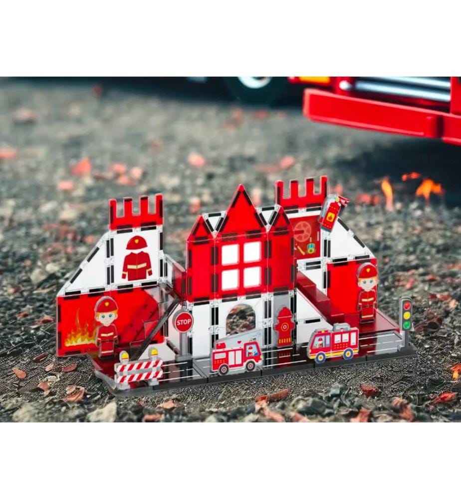 Magnetischer Bausatz Feuerwehrmann 48 Stk.