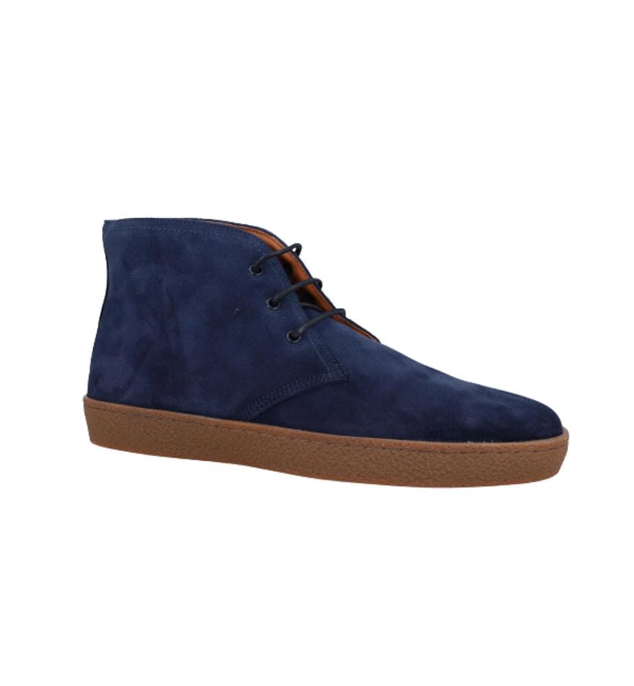 Bottes en daim bleu