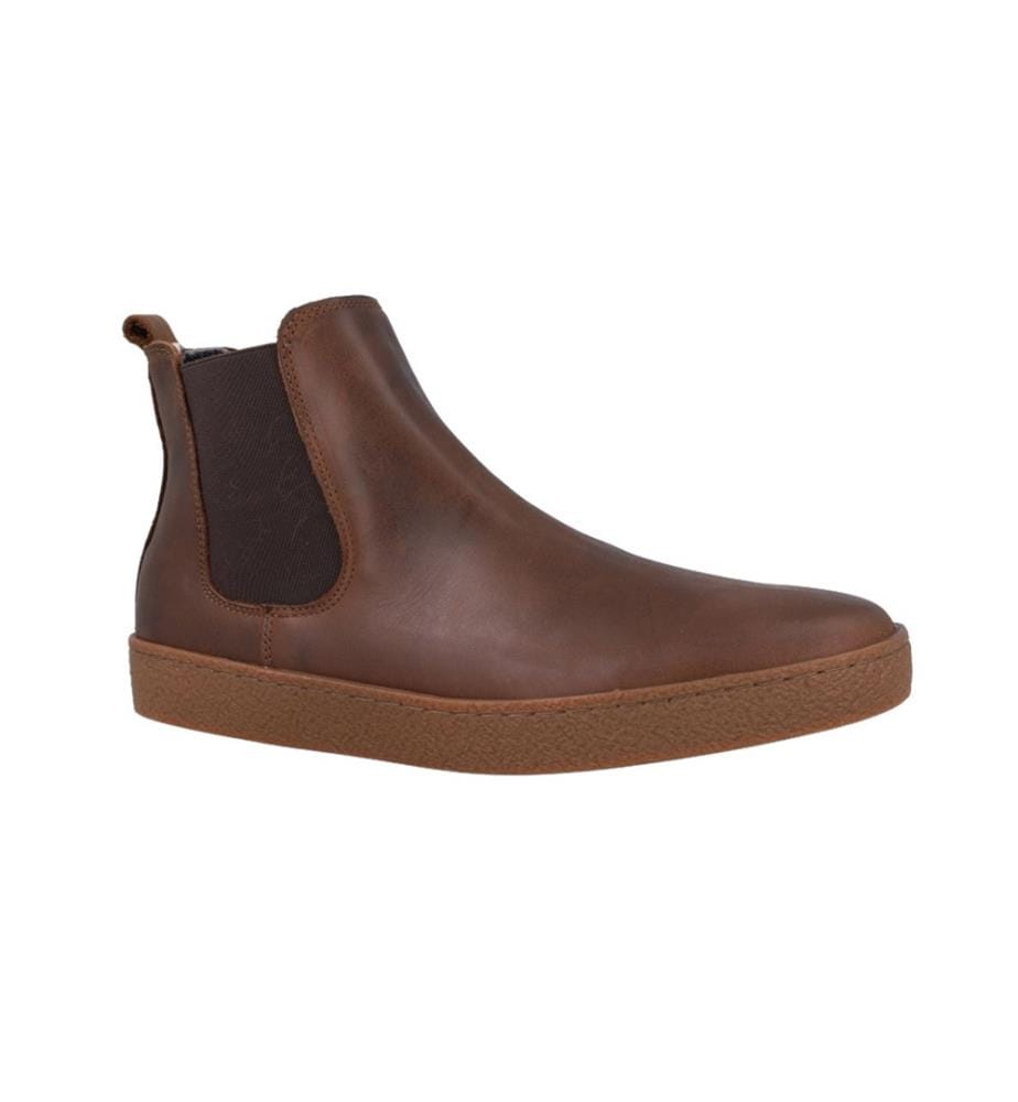 Brauner Lederstiefel