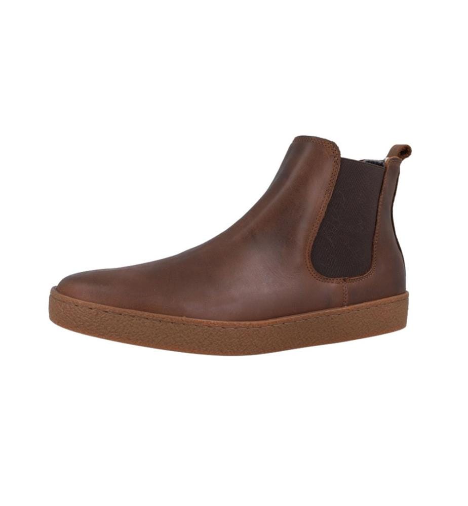 Brauner Lederstiefel