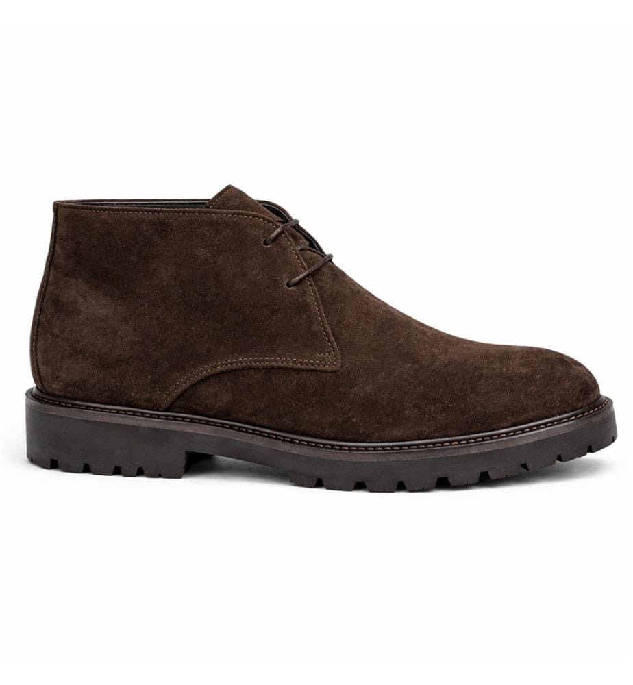 Braune Wildlederstiefel