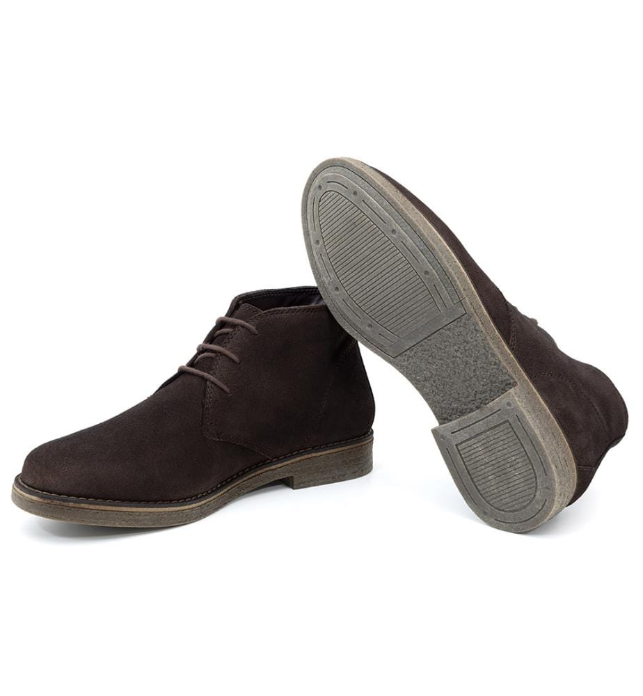 Brauner Wildlederstiefel