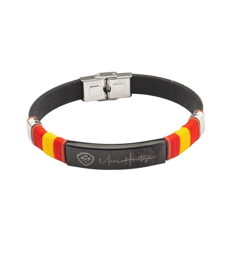 Bracelet en caoutchouc noir