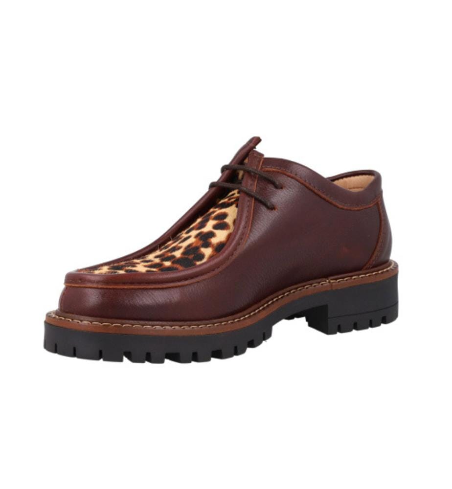Chaussures d'intérieur en cuir - Bourgogne