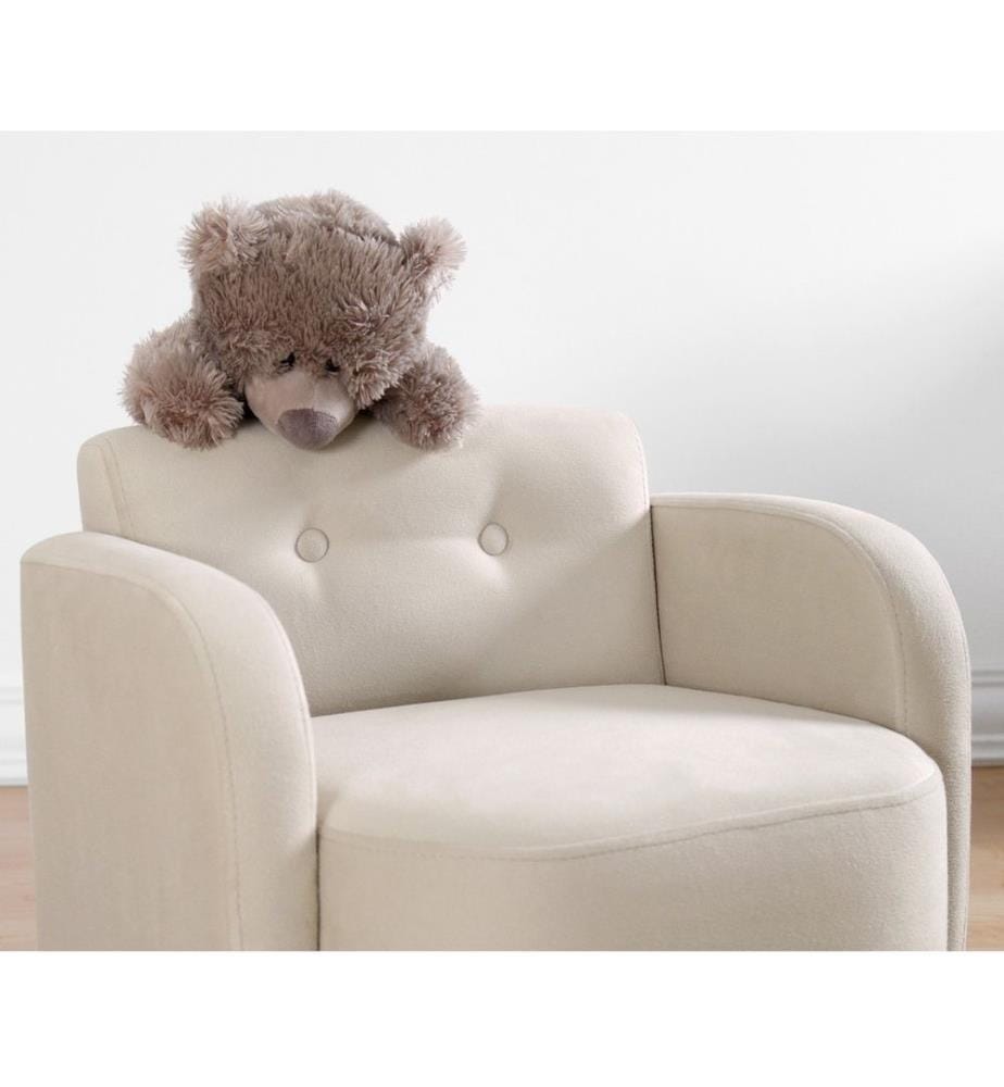 Poltrona per bambini, crema, cotone