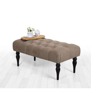Panca, Marrone, 50% Cotone / 50% Velluto