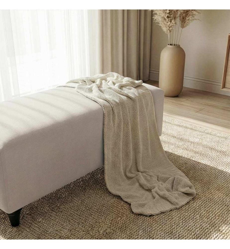 Sitzhocker, Beige, Gestell: METALL / SPANPLATTEN