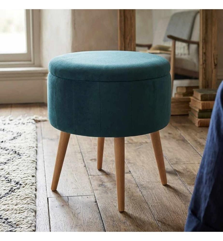 Pouf, 100% PANNELLO DI TRUCIOLIO RIVESTITO IN MELAMINA, Smeraldo