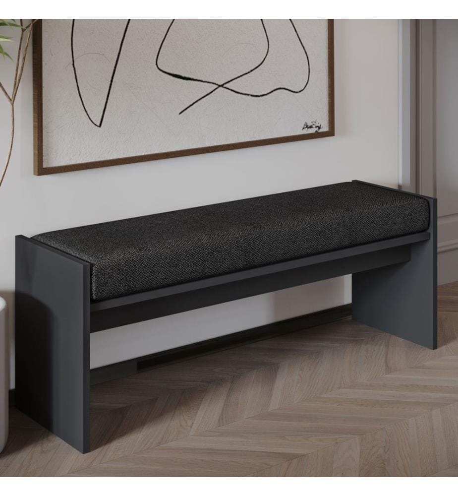 Bench, Anthracite, 100% HIGH QUALITY MELAMINE COATED PARTICLE BOARD