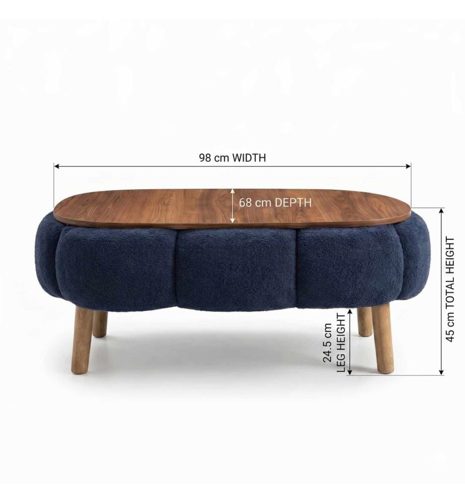 Coffee Table, 100% MELAMINE COATED PARTICLE BOARD, Anthracite