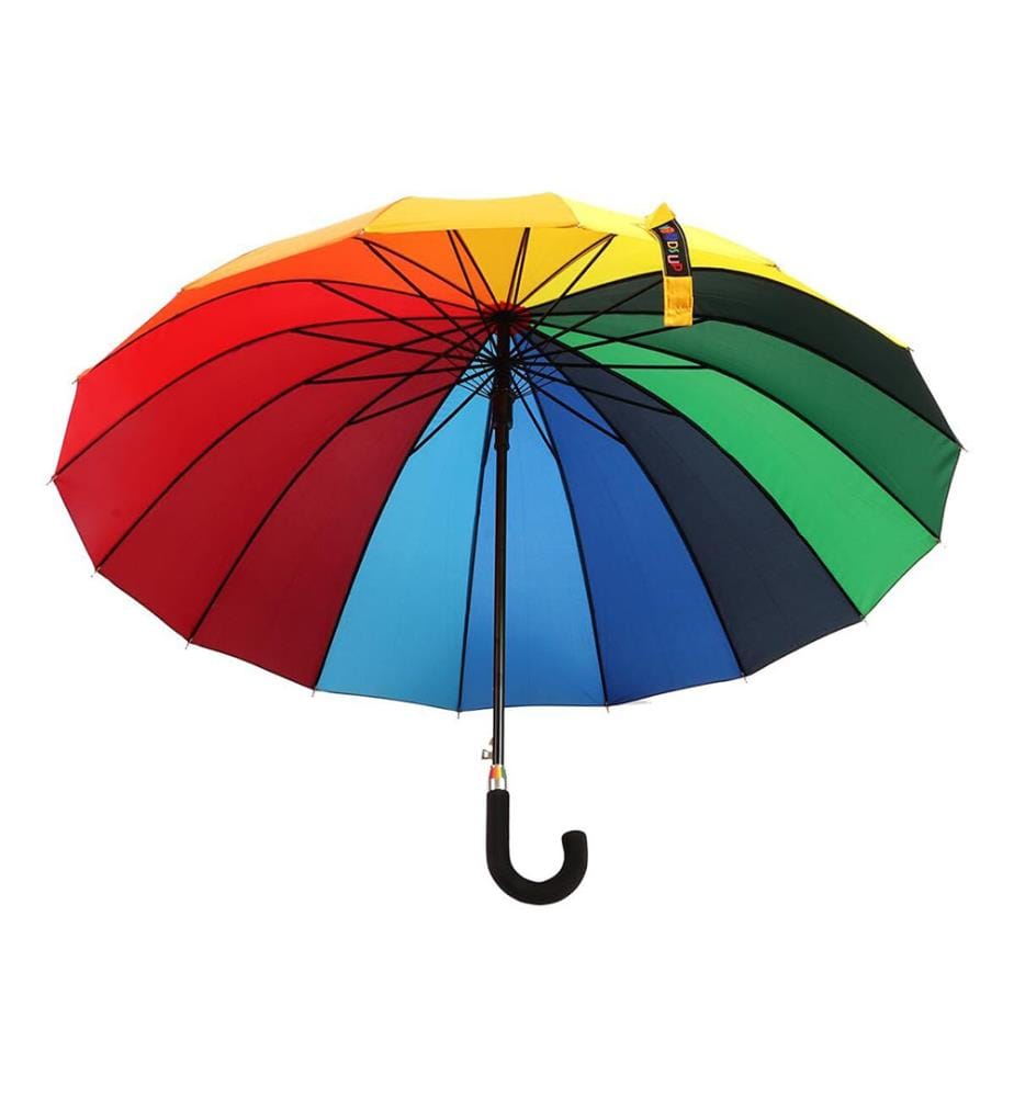 Regenbogen-Regenschirm - Mehrfarbig