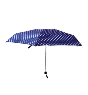 Mini Regenschirm Pois Roses Navy Blue - Marineblau