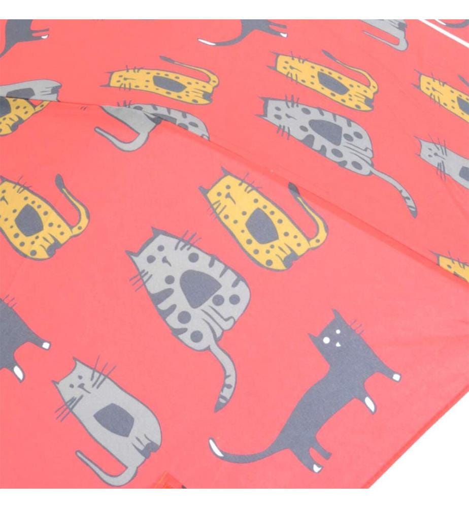 Mini Regenschirm Katze - Schwarz