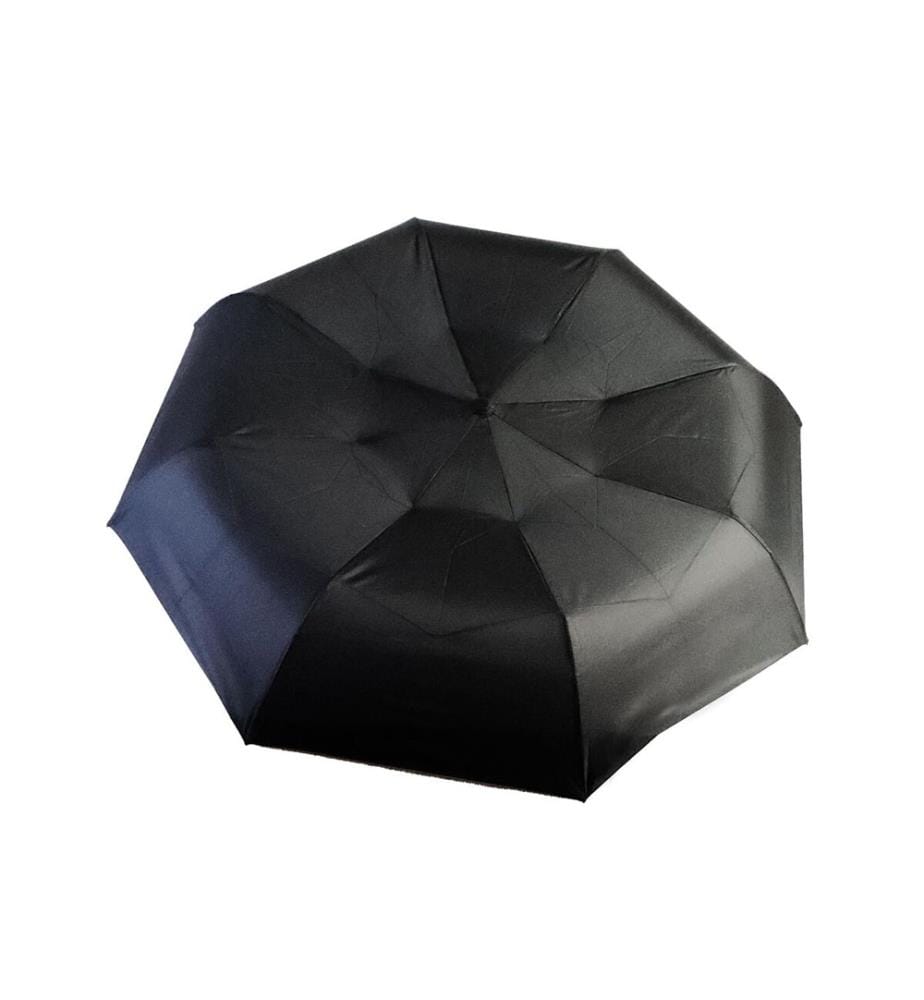 Mini Automatischer Regenschirm Schwarz - Schwarz