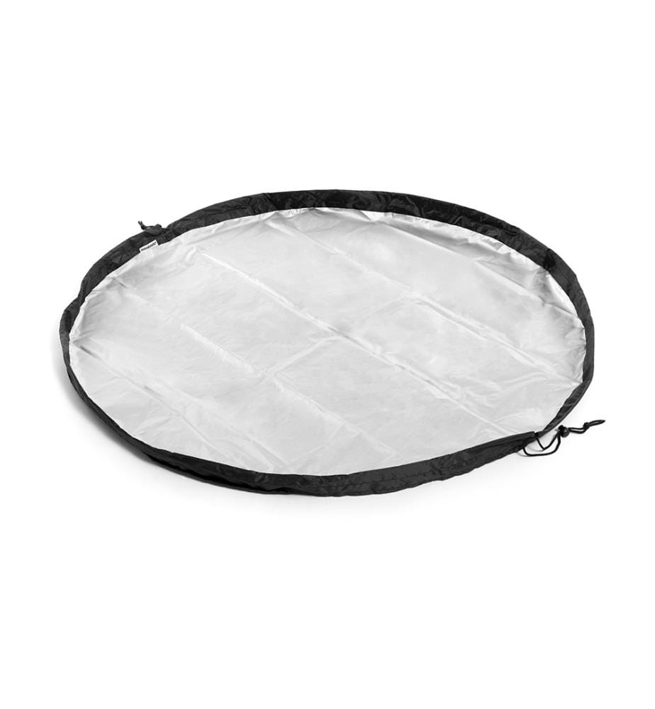 2-in-1 Umkleidematte und wasserdichte Matte GymBag - Schwarz und Grau