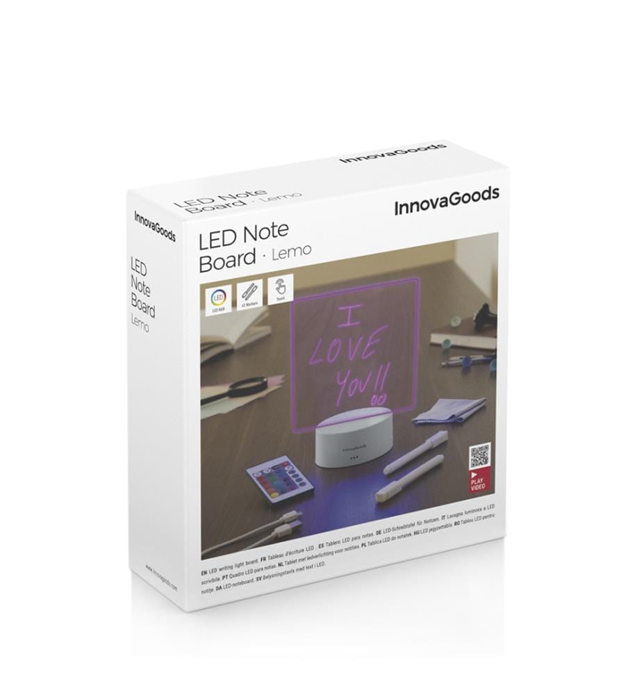 Tableau de Notes et Messages LED Lemo - Gris