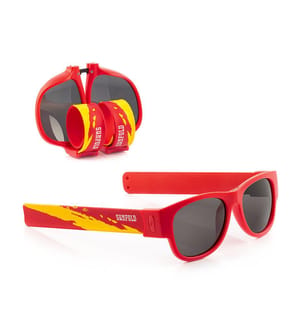 Sunfold Spain Red aufrollbare Sonnenbrille - Rot und Gelb