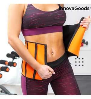 Sport-Sauna-Gürtel-Gürtel Redle - Schwarz und Rot
