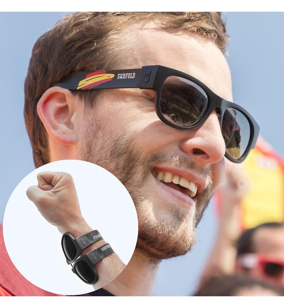 Sunfold Spain Black Rollable Sonnenbrille - Schwarz