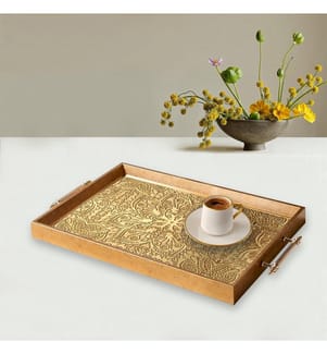 Tablett, mehrfarbig, 100 % Glas