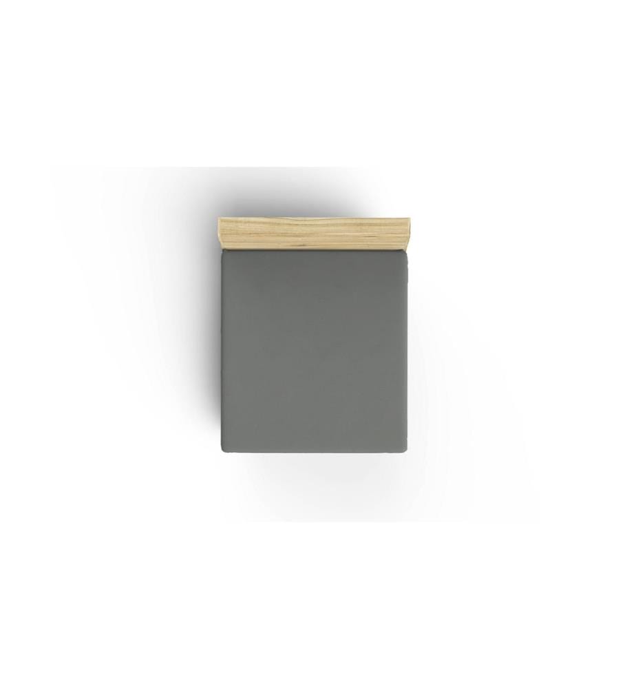 Drap-housse Ranforce pour lit simple (petit), gris foncé, 100 % coton