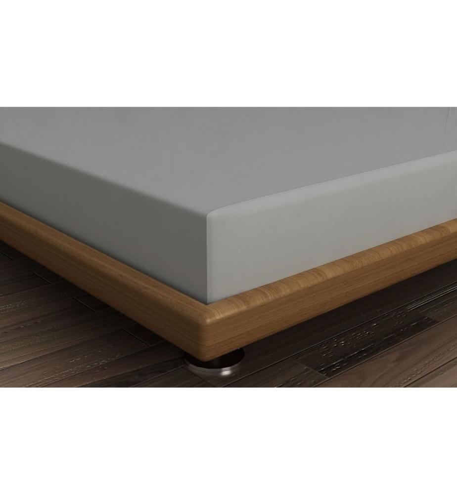 Drap-housse Ranforce pour lit simple (petit), gris foncé, 100 % coton