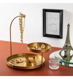 Dekoratives Metallaccessoire, Gold, 100 % Metall