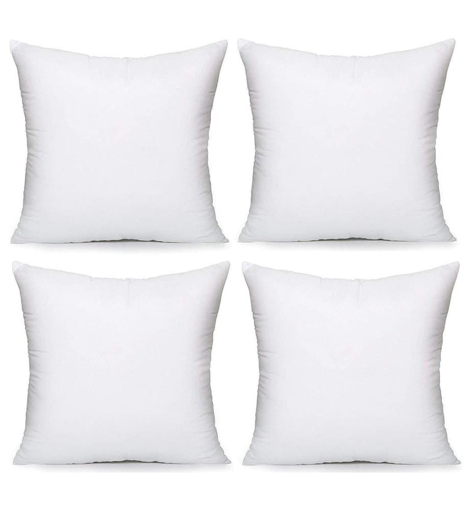 Garniture d'oreiller, blanche, polyester