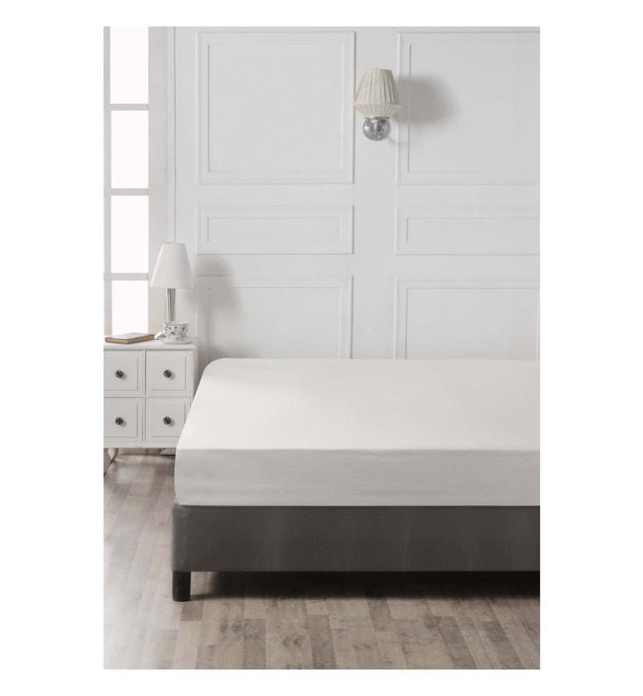 Drap-housse Ranforce Super King, blanc, 100 % coton