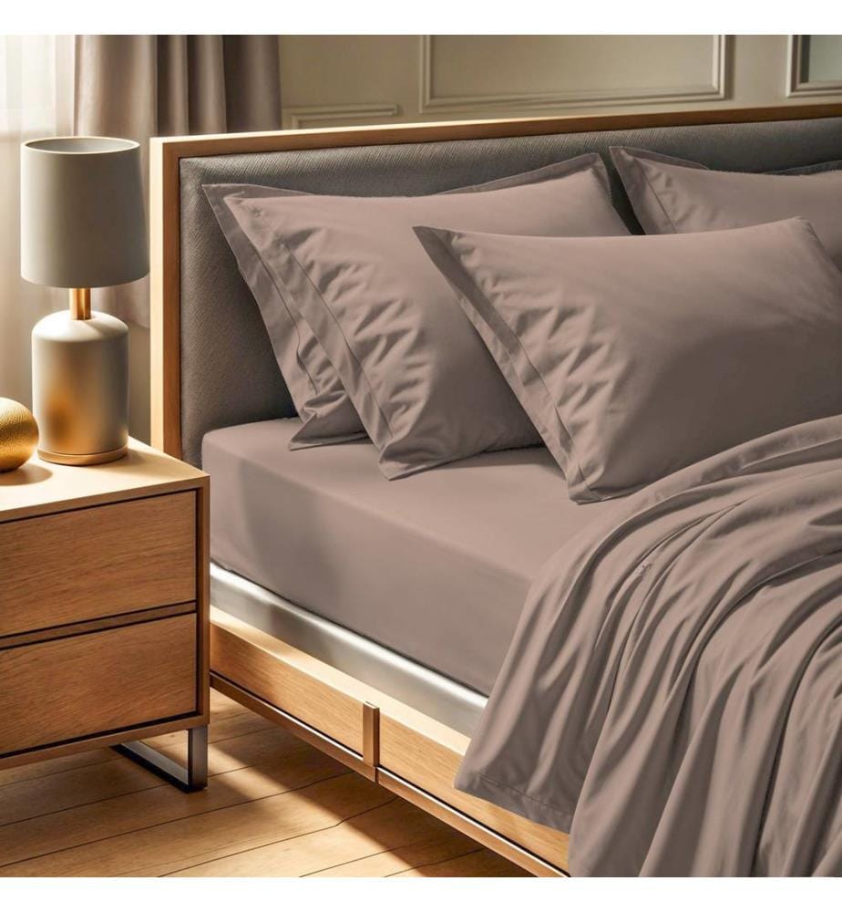 Drap-housse Ranforce Super King, beige, 100 % coton RANFORCE