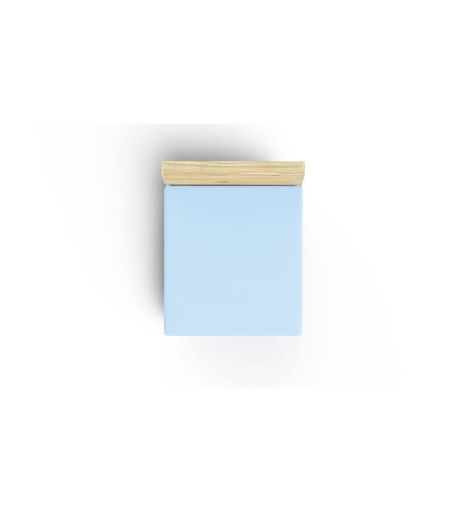 Drap-housse Ranforce Super King, bleu clair, 100 % coton