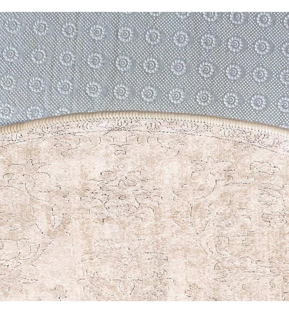 Teppich, 120 x 120 cm, Beige, 100 % Polyester