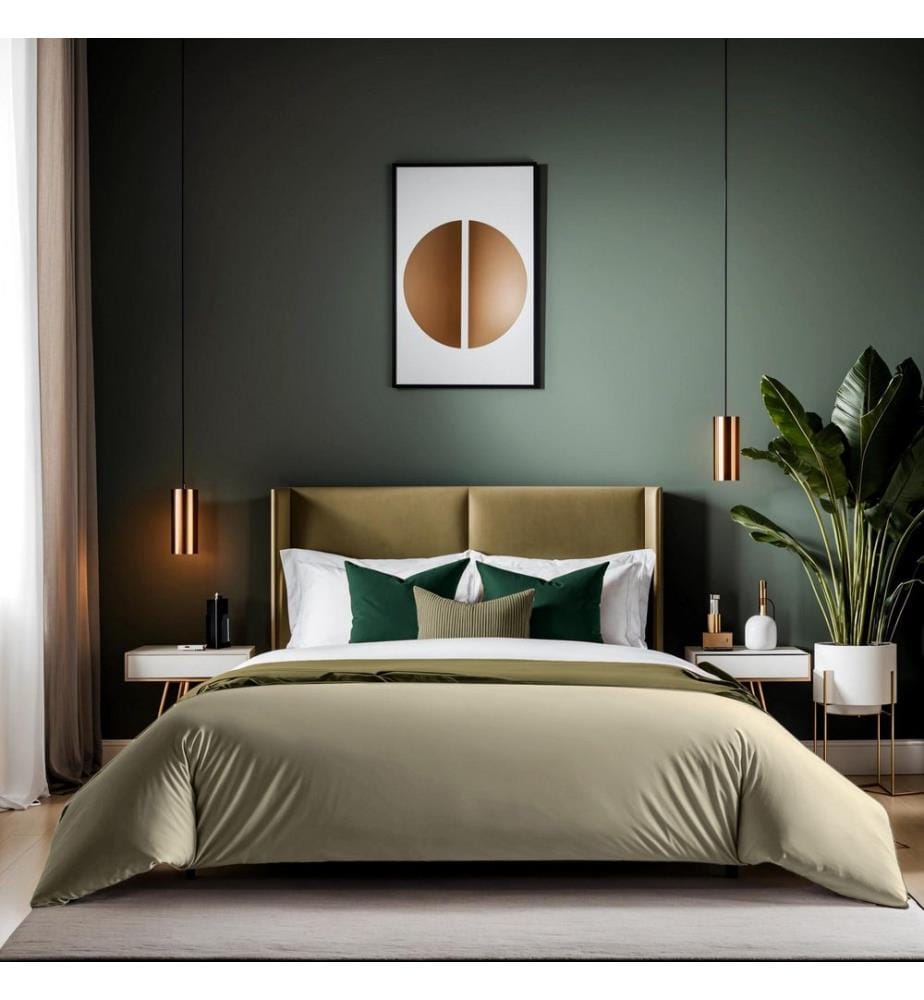 Copripiumino Ranforce King, Beige, 100% COTONE RANFORCE