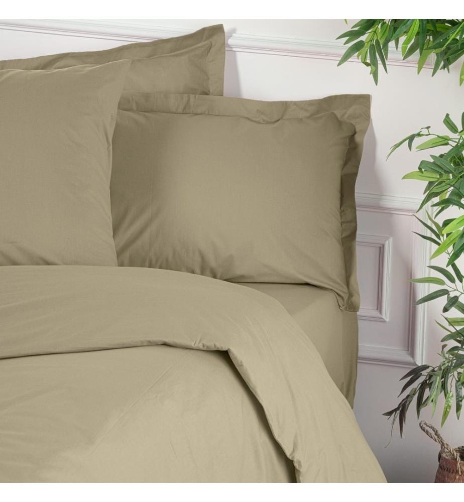 Copripiumino Ranforce King, Beige, 100% COTONE RANFORCE