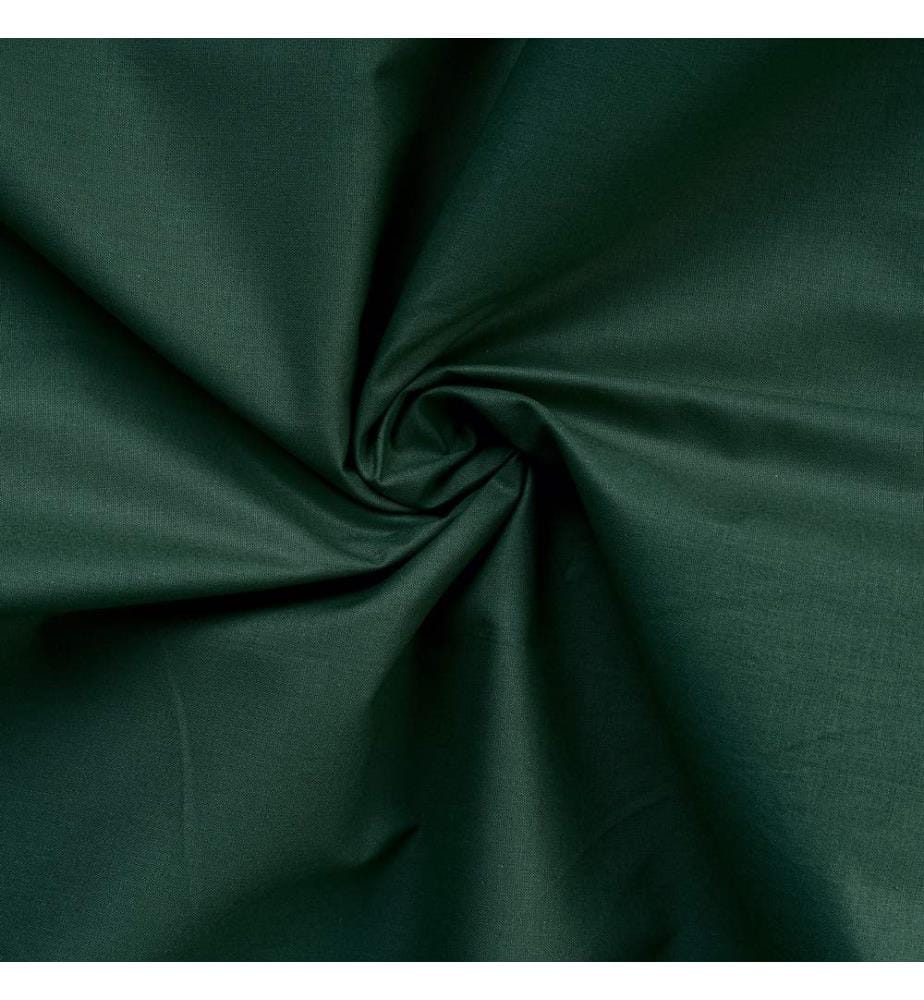Housse de couette simple Ranforce, vert foncé, 100 % coton RANFORCE