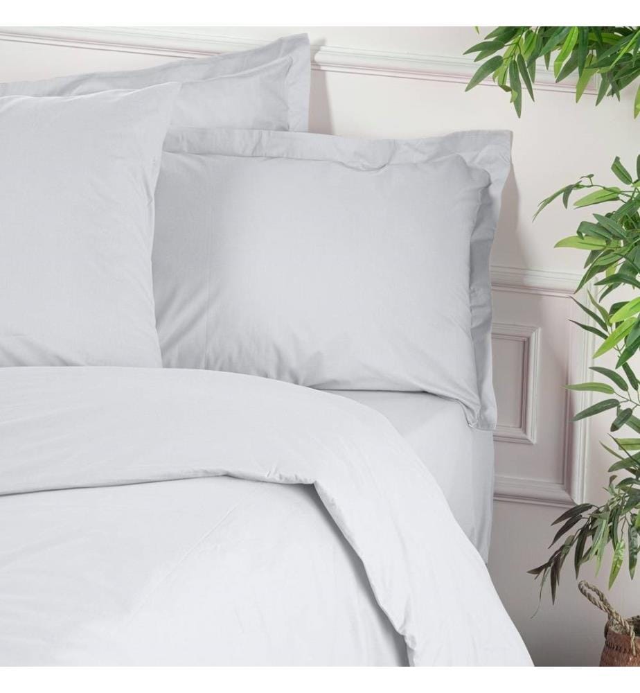 Housse de couette double Ranforce, blanche, 100 % coton RANFORCE