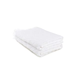 Ensemble de serviettes de bain, 2 pièces, blanc, 100 % coton