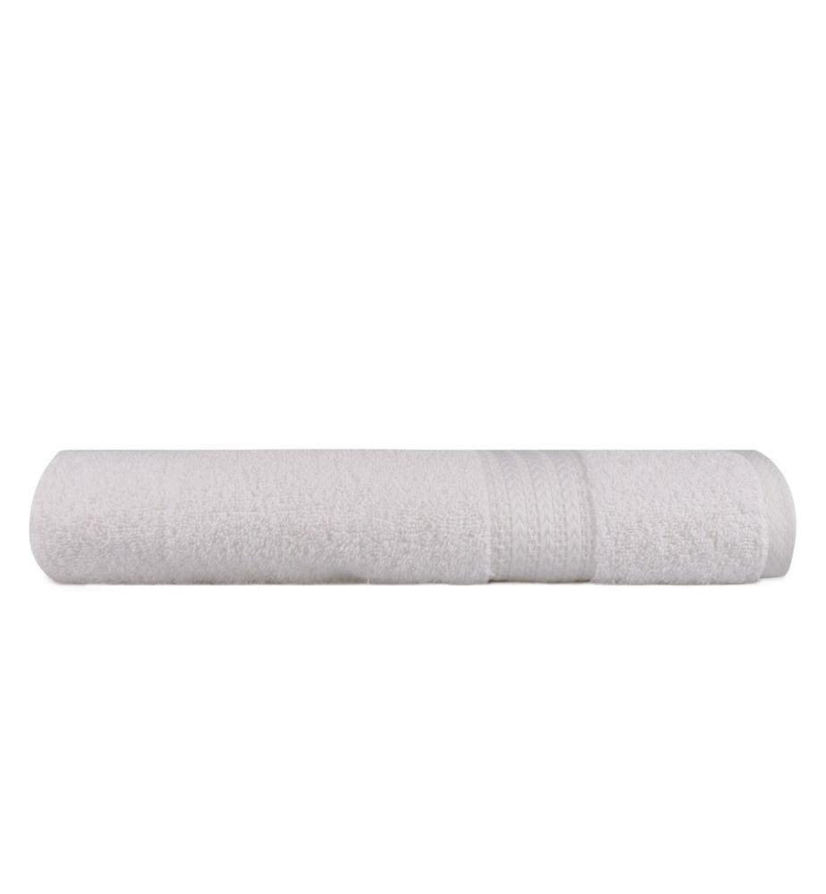 Serviette de bain, blanche, coton, 500 g/m²