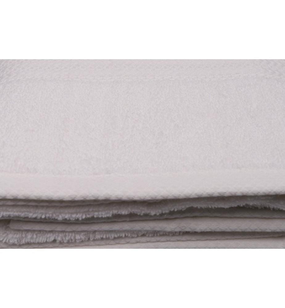 Serviette de bain, blanche, coton, 500 g/m²