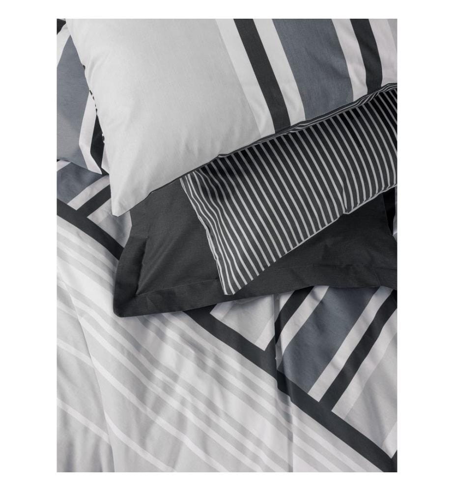 Housse de couette simple Ranforce, anthracite, 100 % coton RANFORCE