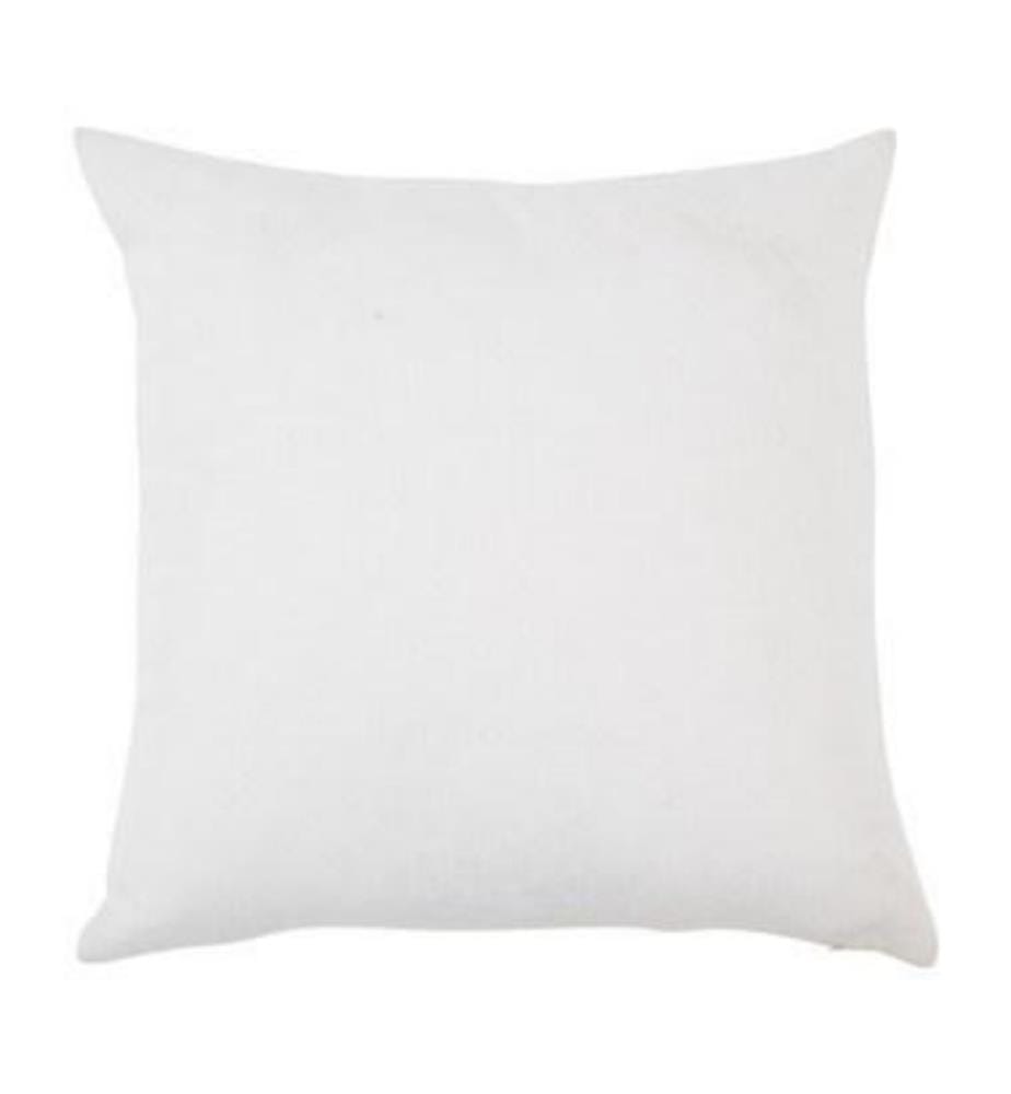 Garniture d'oreiller, blanche, polyester