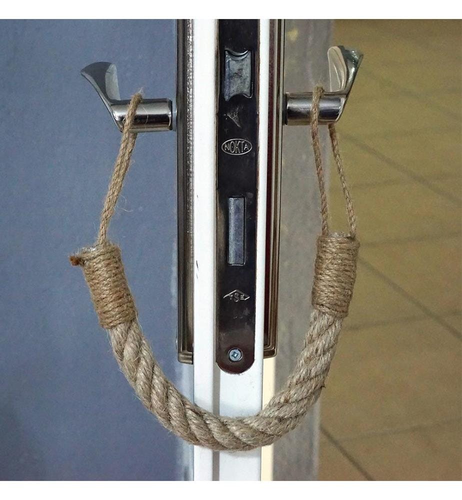 Türstopper, Korbgeflecht, Leinen