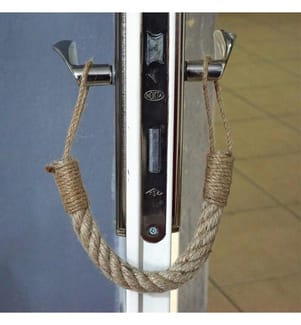 Türstopper, Korbgeflecht, Leinen